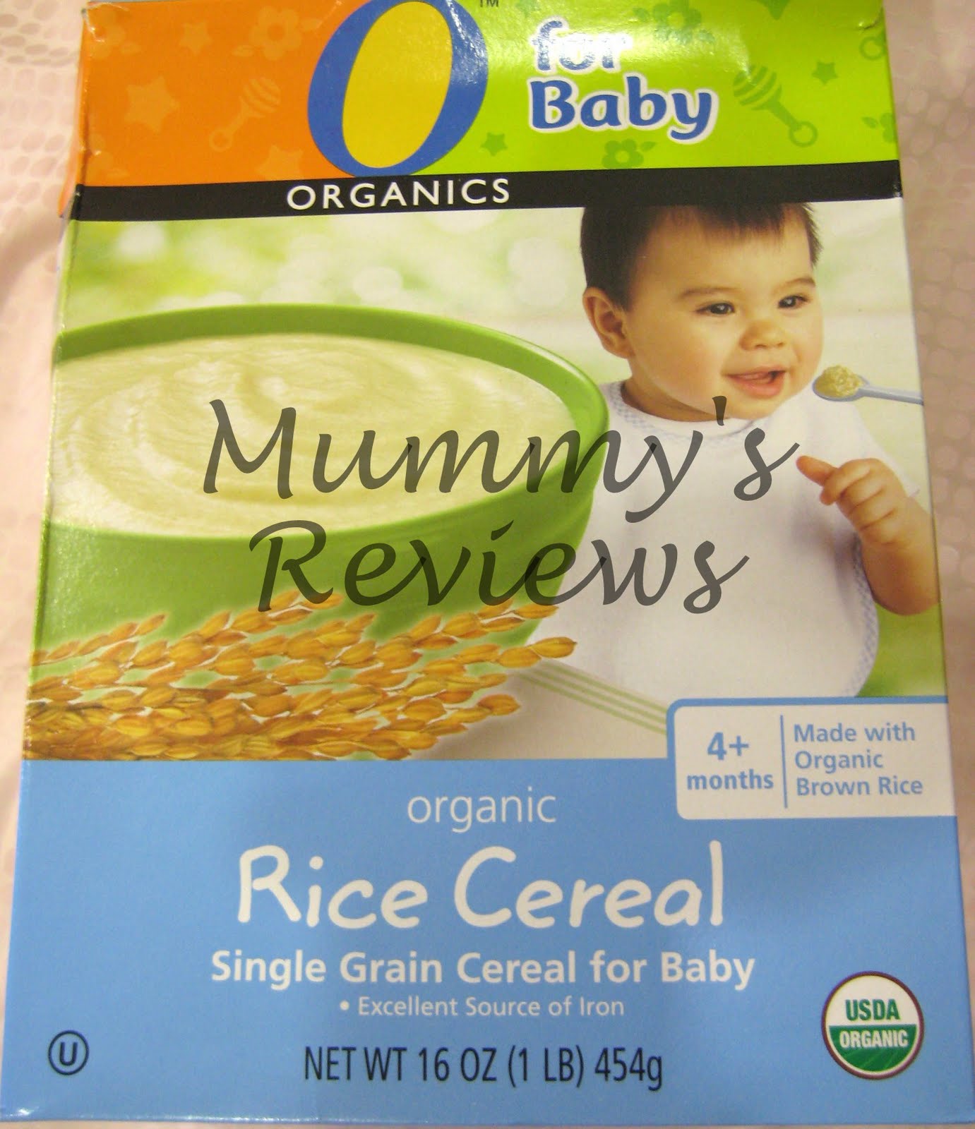 Review: O Organics Single Grain Rice Cereal (for 4 Months & Up) – Mummy ...