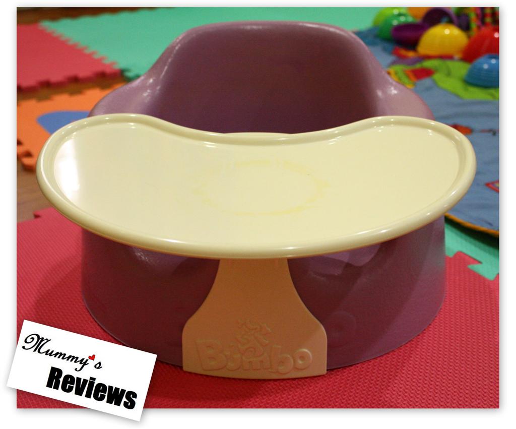 yellow bumbo seat with tray